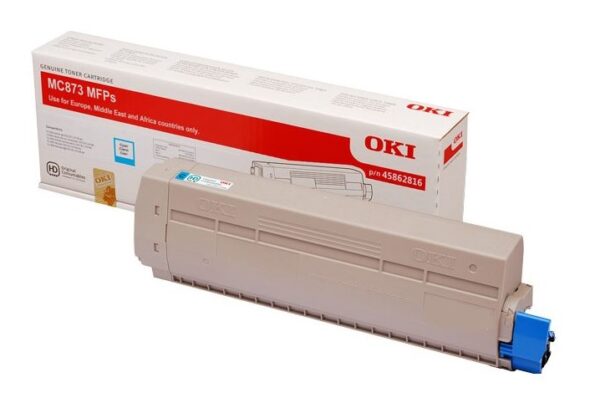 OKI 45862816 cyan toner 10.000 sider original OKI MC 870