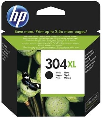 HP 304XL sort blækpatron original HP N9K08AE#UUS