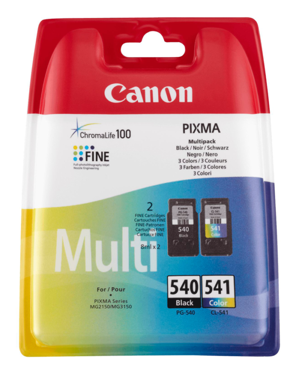 multi pack! Canon PG-540 + CL-541 sort og farve original Canon 5225B006