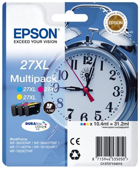 Epson 27XL multipakke c/m/y blækpatron original T2715 - køb billigt her!
